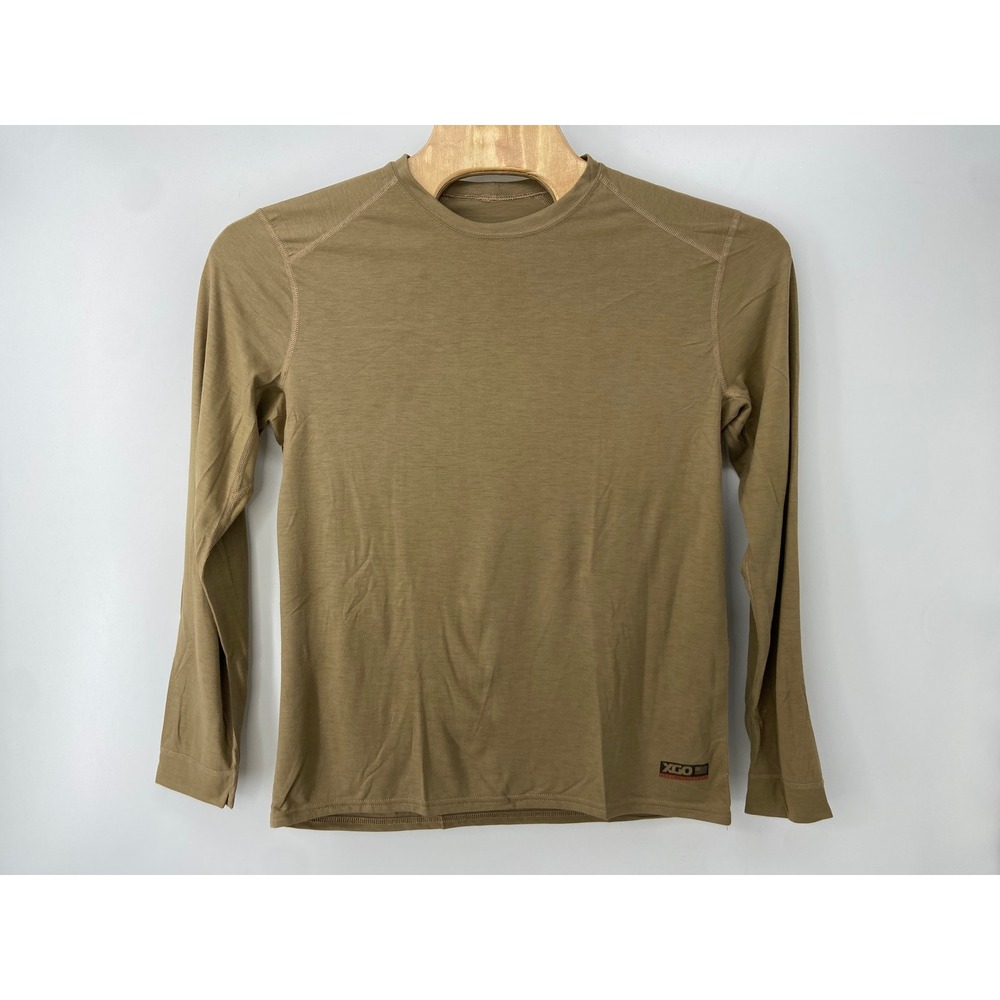 XGO‎ Shirt Mens Medium Brown 1F11A Flame Retardant Tactical Military Base Layer